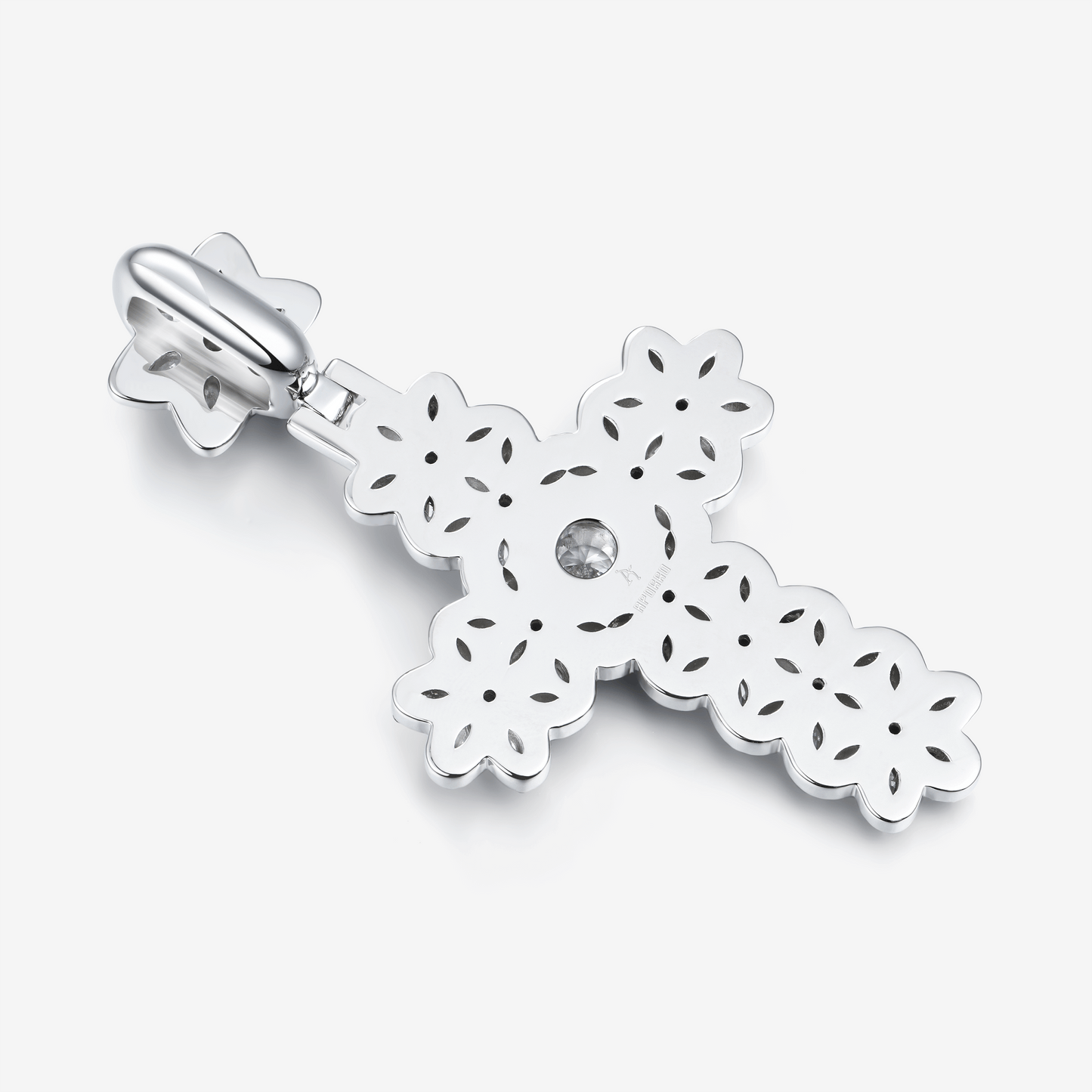 YT aporro Marquise Flower Cross Pendant