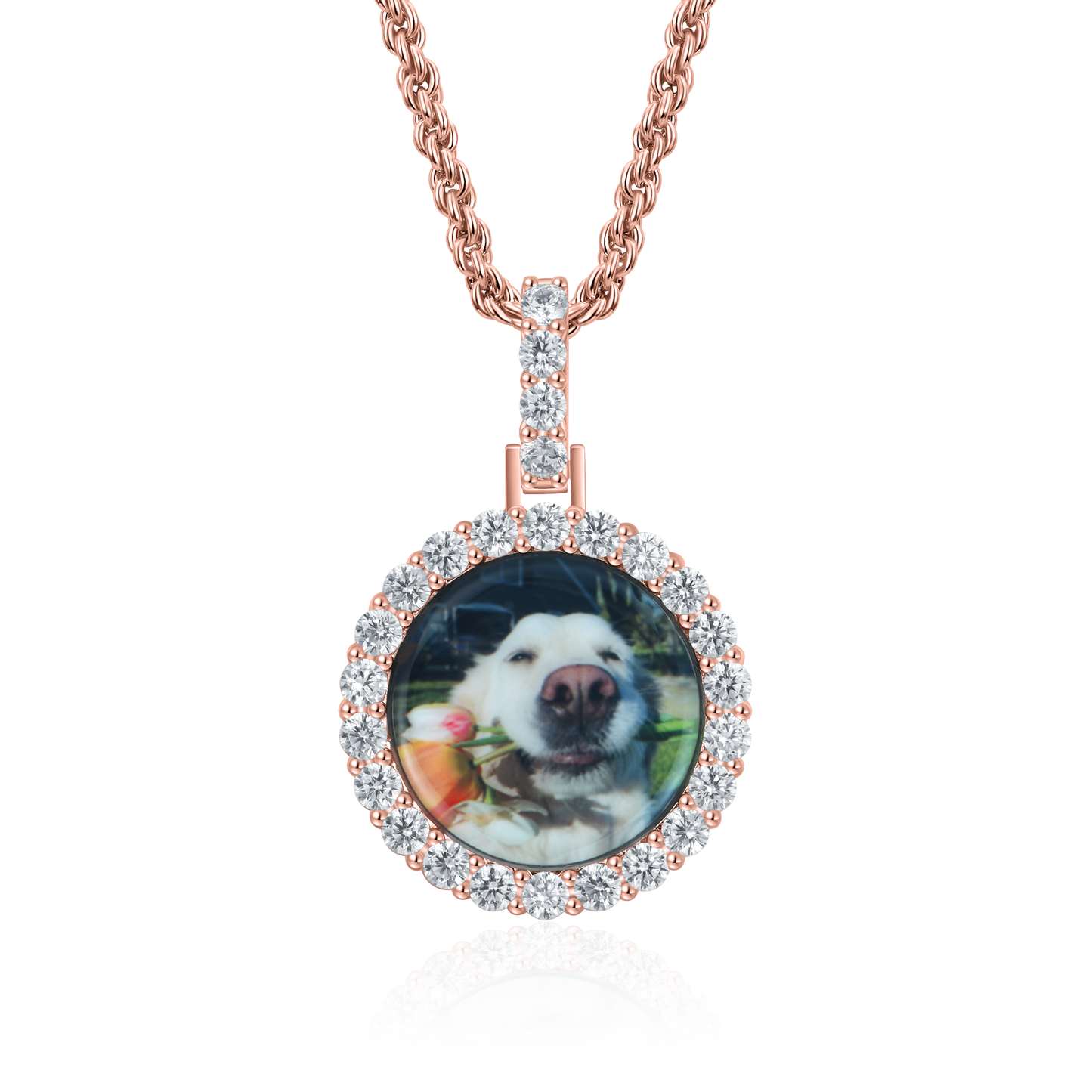 YT aporro Custom Round Photo Pendant
