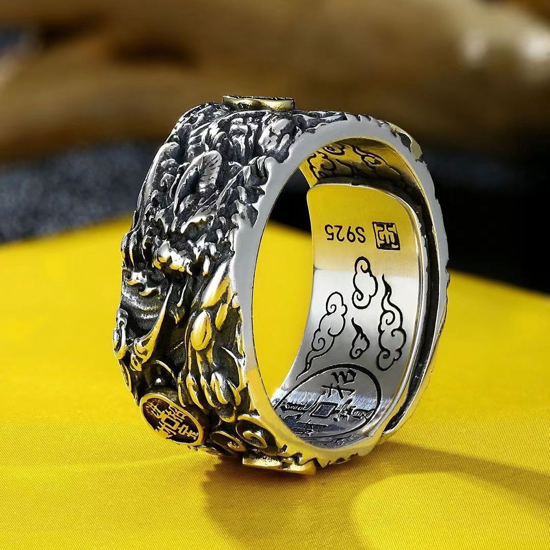 YT Money brave auspicious cloud fortune ring