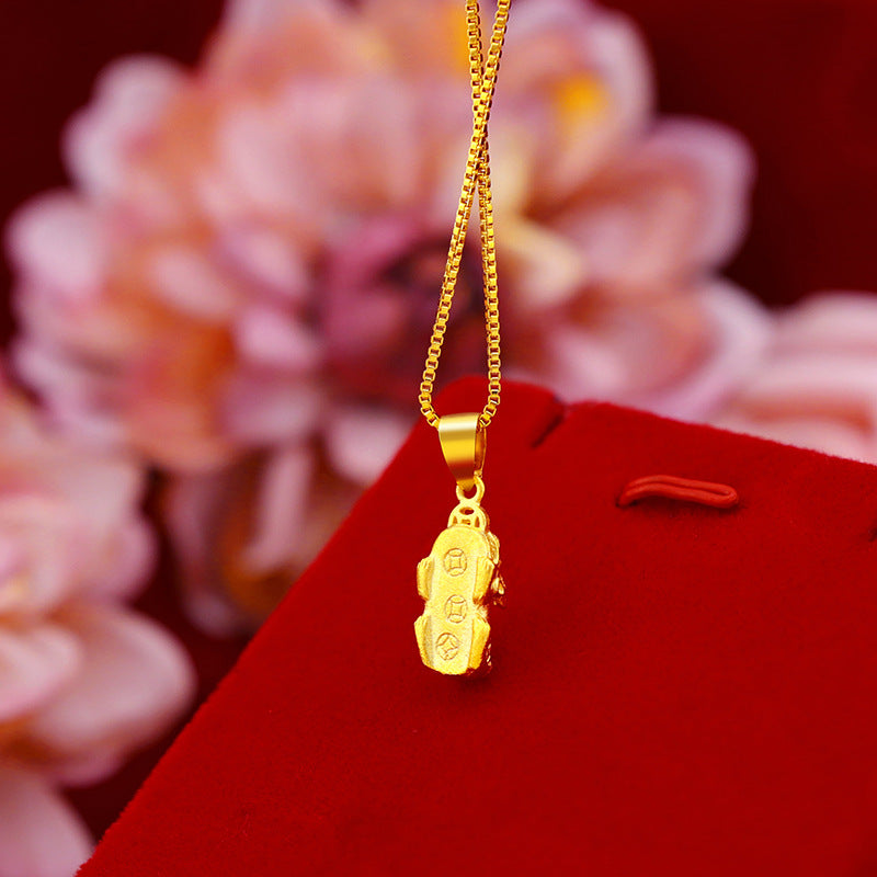 YT Gold edition copper coin brave necklace charm necklace