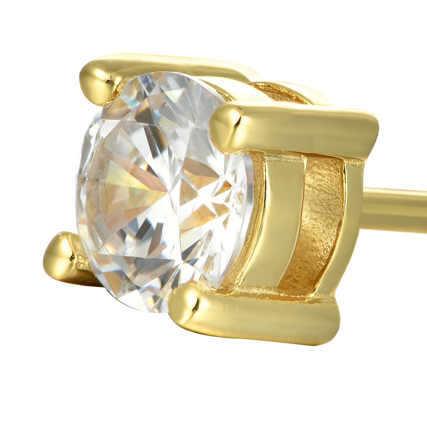 YT Aporro Round Cut Stud Earring