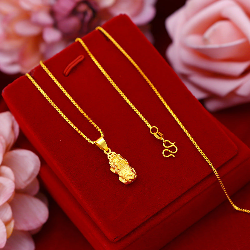 YT Gold edition copper coin brave necklace charm necklace