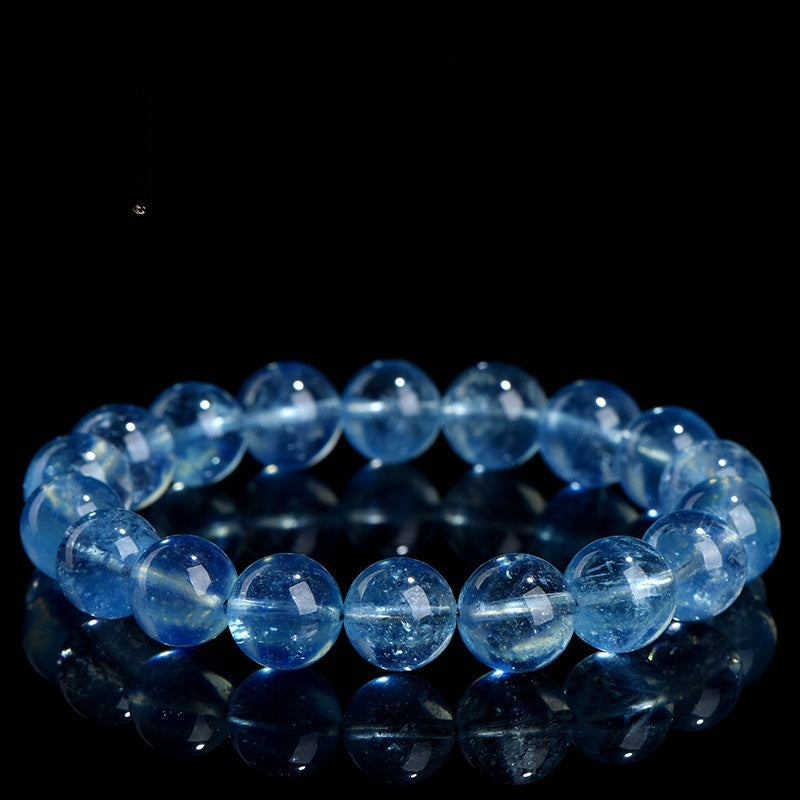 Natural Icy Mint Blue Ocean Blue Treasure Ball Bracelet