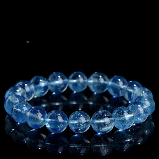 Natural Icy Mint Blue Ocean Blue Treasure Ball Bracelet