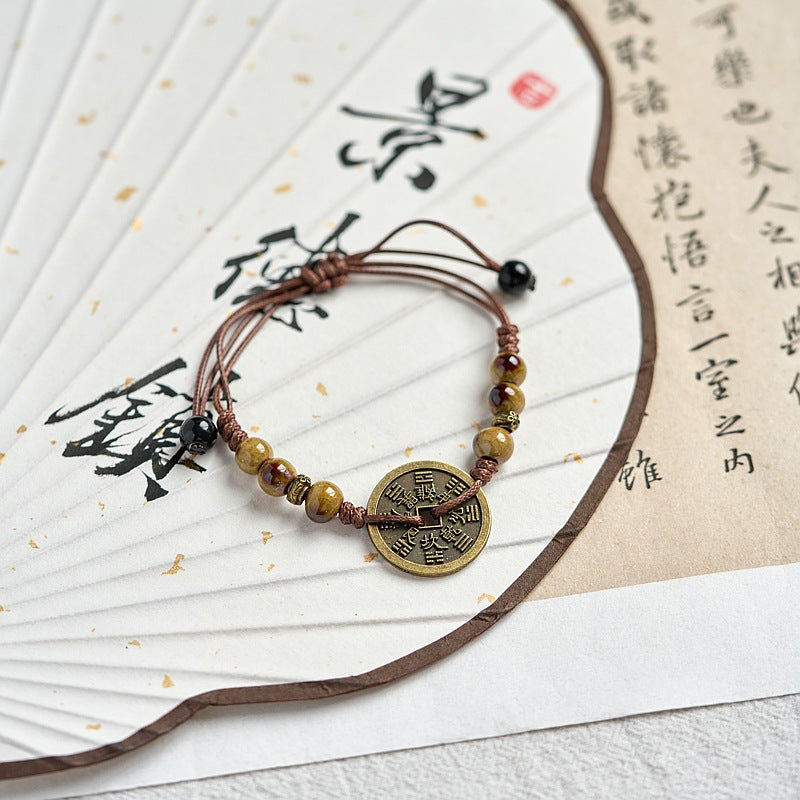 YT Chinese hand-woven copper bracelet