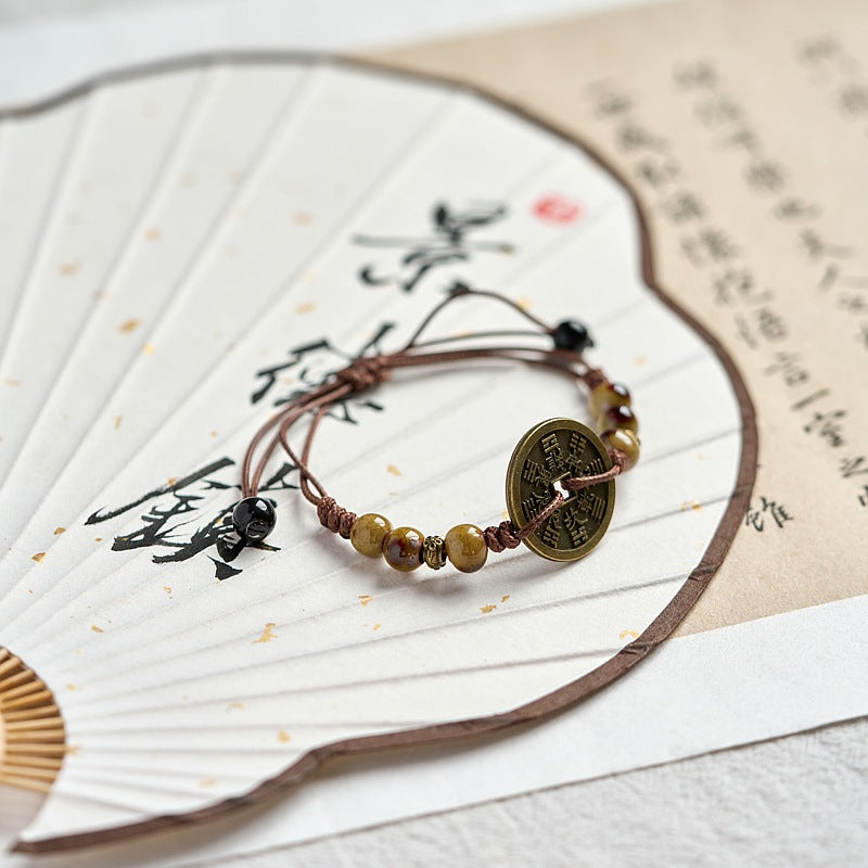 YT Chinese hand-woven copper bracelet