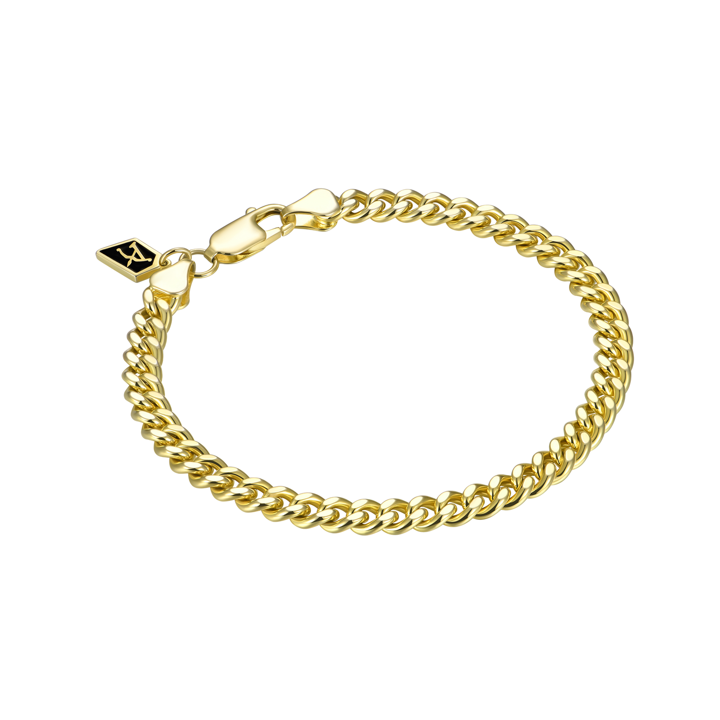 YT Aporro Miami Micro Cuban Curb Bracelet - Yellow Gold