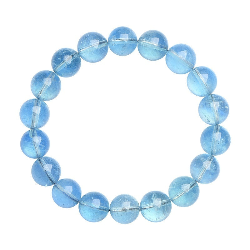 Natural Icy Mint Blue Ocean Blue Treasure Ball Bracelet