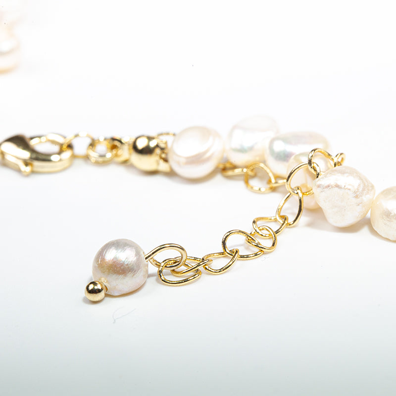 Pearl Necklace Baroque Freshwater Ladies Pearl Necklace