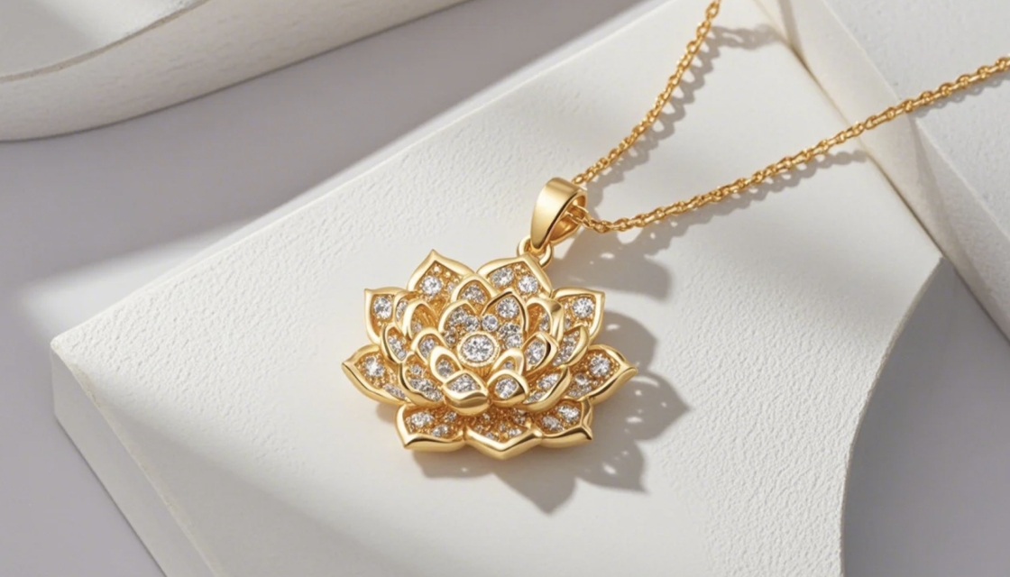 Golden Lotus Fortune Necklace